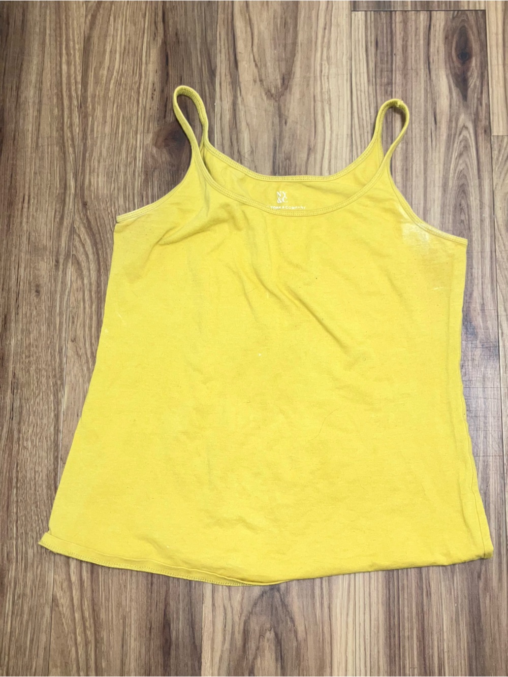 Source Unknown Yellow Spaghetti-Strap Camisole